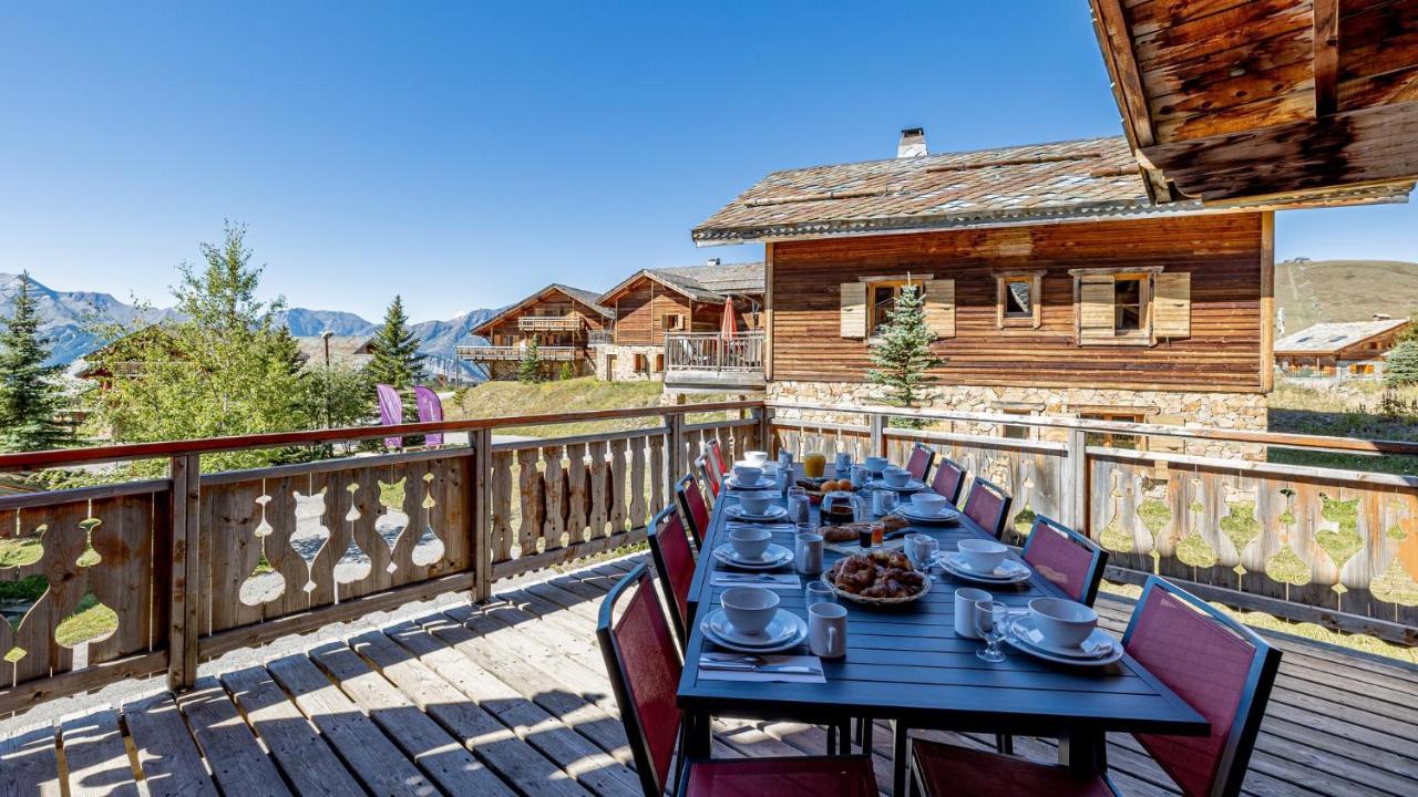 Madame Vacances Les Chalets De L'Altiport Alpe d'Huez Exterior foto